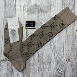 💯 Authentic Gucci GG Lamé Socks w/ Tags M
